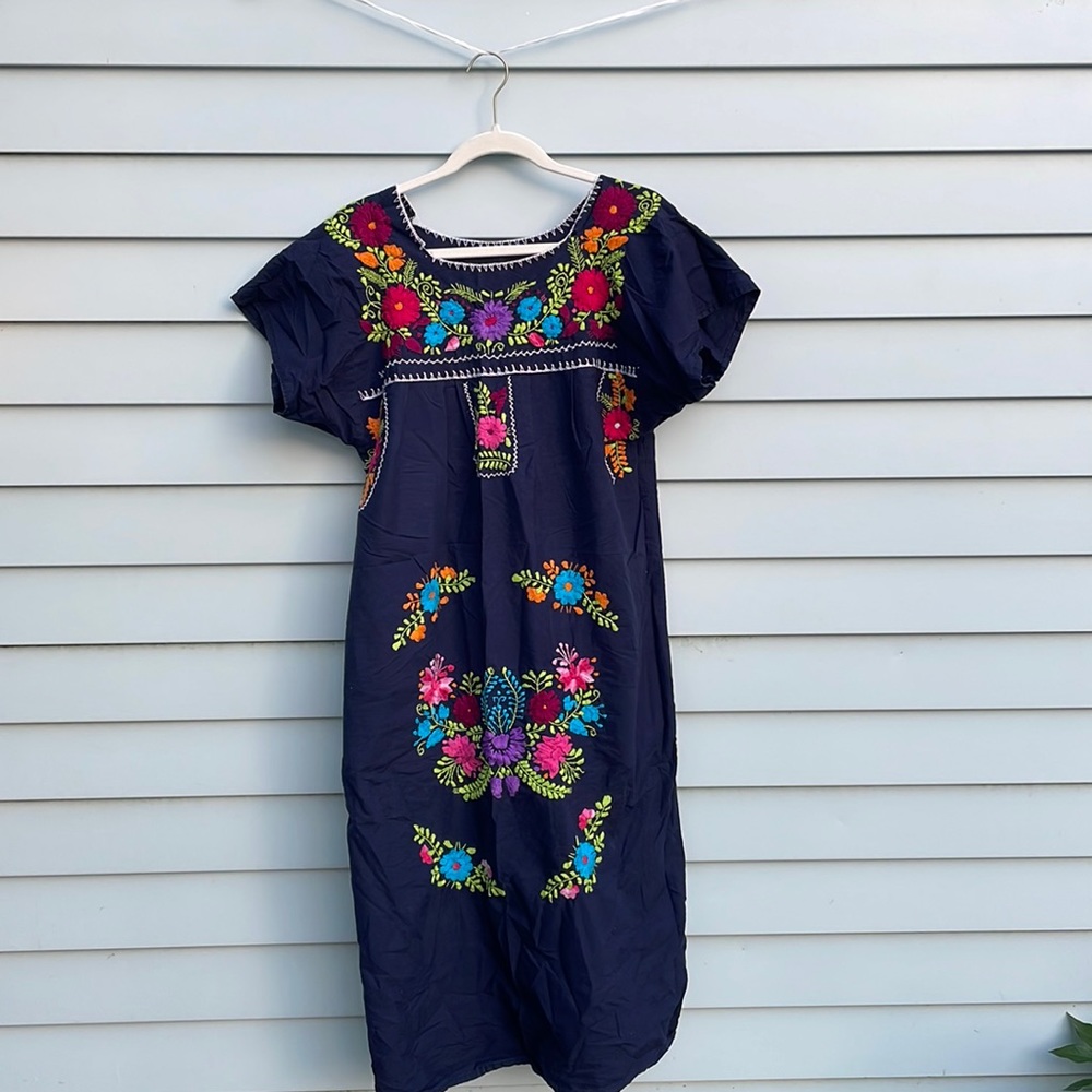 Mexican hand stitched dress